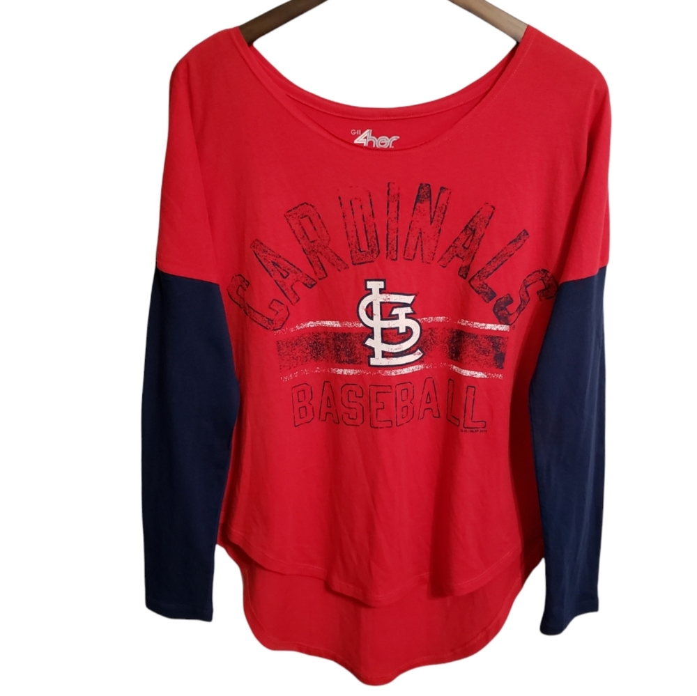 St. Louis Cardinals Hi-low Baseball Tee Women's Size Medium NWT